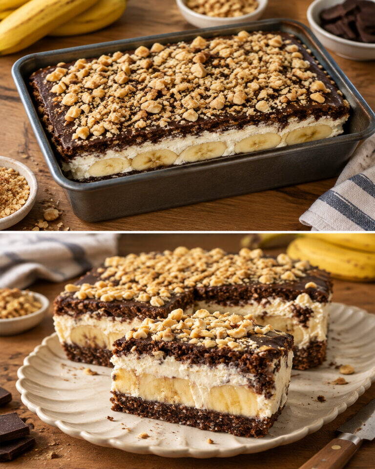 Zdrowe ciasto bananowo-owsiane bez pieczenia – bez mąki, bez piekarnika!