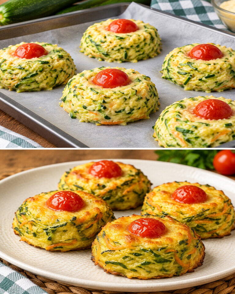 Pieczone pizze z cukinii – lekkie, szybkie i serowe! 🌿 Bez drożdży, bez smażenia
