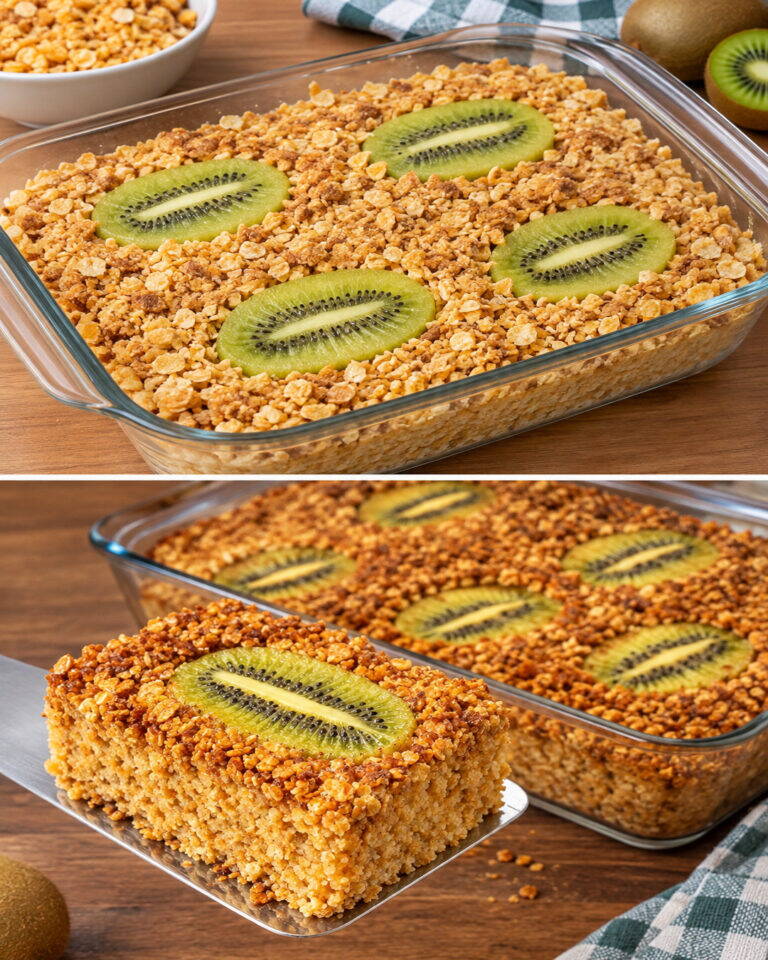 Zdrowe crumble z kiwi! W 5 minut! BEZ cukru! BEZ mąki! Zdrowe i pyszne!
