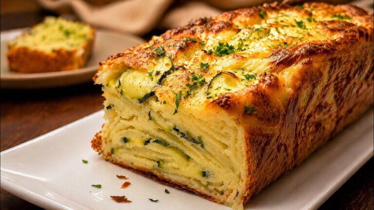 Mille-feuille z ziemniaków i cukinii: kremowy w środku, chrupiący na zewnątrz! Idealne danie na szybką i smaczną kolację!